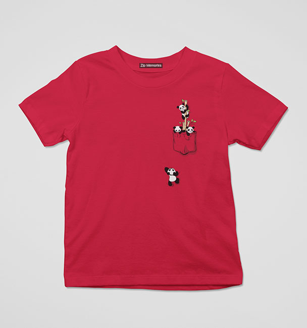 Kids T-Shirt Pocket Panda