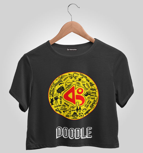 Crop Top_Durga Bong Doodle