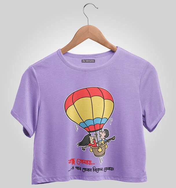 Chandrabindoo Official Merchandise Crop Top Bondhu Tomay