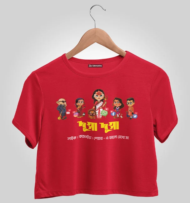Crop Top Social Durga Maa