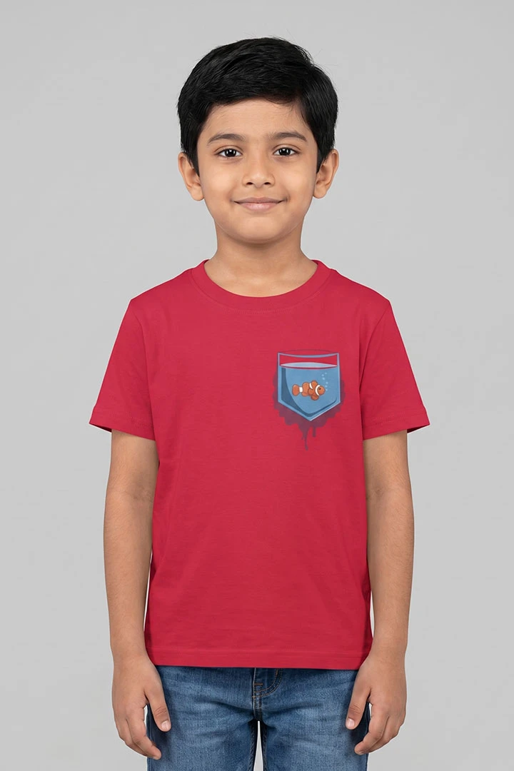 Kids T-Shirt Pocket Goldfish