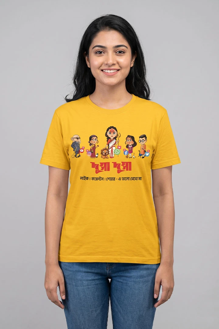 T-shirt Social Durga Maa