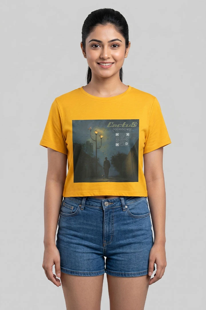 Cactus Merch Crop Top Sesh Pawa Khobore